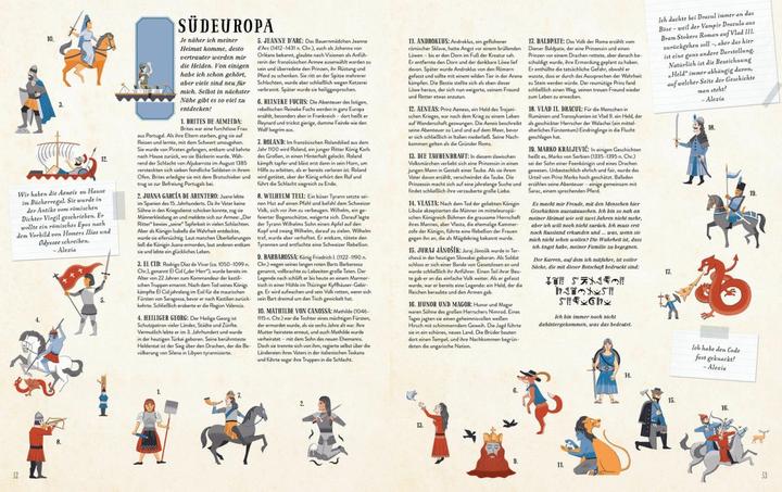Produktbild Atlas der Heldinnen und Helden (Deutsch, Stuart Hill, Sandra Lawrence, 2020)