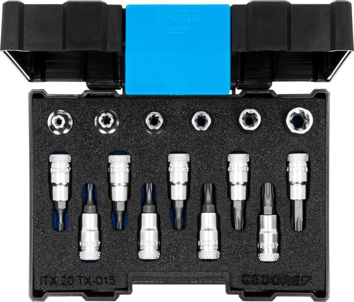 Gedore ITX 20 TX-015 Screwdriver set 1/4" 15 pieces TX
