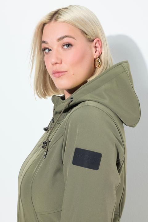 Produktbild Ulla Popken HYPRAR Softshelljacke, wasserabweisend, 2-Wege-Zipper (50, 52)