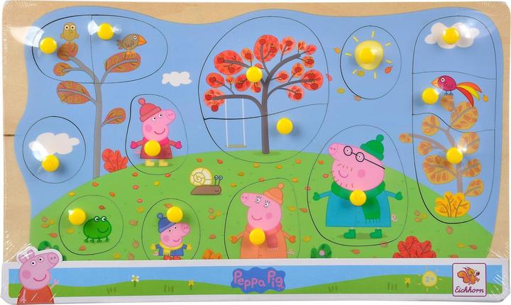 Produktbild Eichhorn Peppa Pig, Steckpuzzle, 4-sort. (14 Teile)