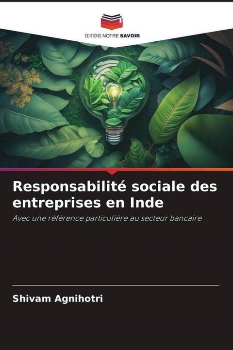 Produktbild Responsabilité sociale des entreprises en Inde (Shivam Agnihotri, 2023)