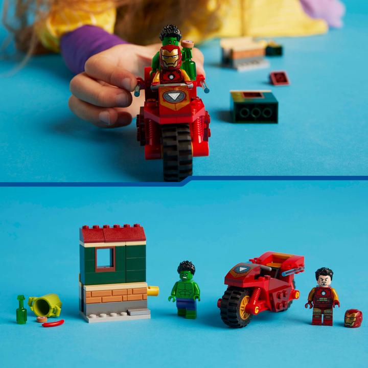 Produktbild LEGO Iron Man mit Bike und der Hulk (76287, LEGO Marvel)