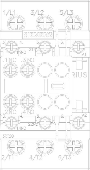Actual product image Siemens Contactor 3RT2027-1AP04 AC-3 15kW/400V