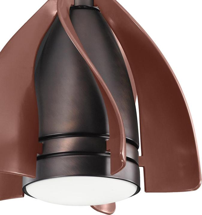 Immagine prodotto Elstead Lighting Ventilatore da soffitto Terna silent con luce LED Ø38cm + telecomando champagne (36 dB)