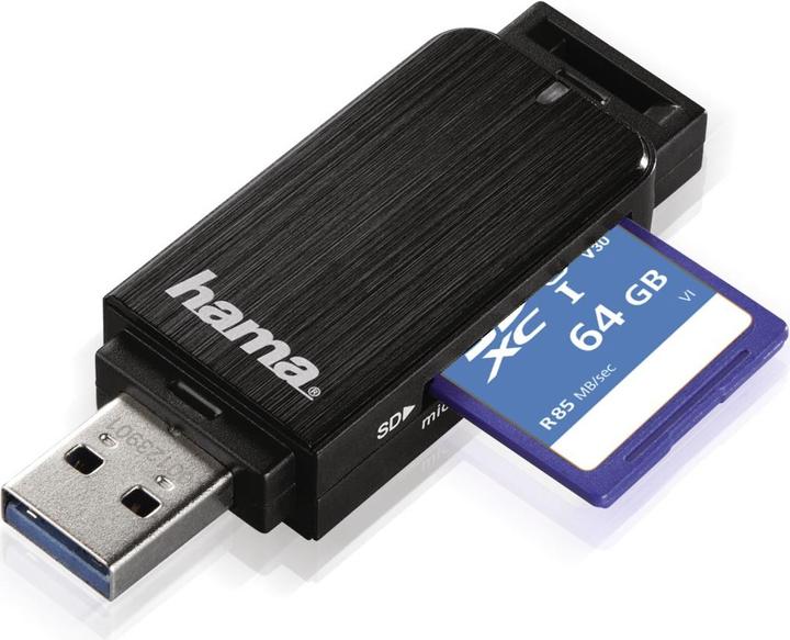 Actual product image Hama SD/microSD card reader (USB 3.0)