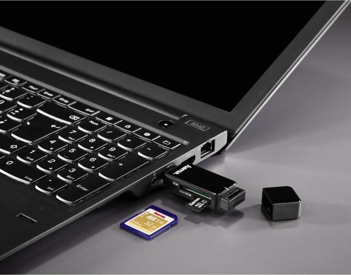 Actual product image Hama SD/microSD card reader (USB 3.0)