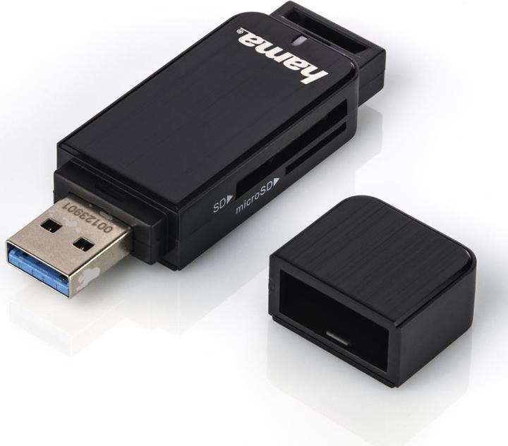 Actual product image Hama SD/microSD card reader (USB 3.0)