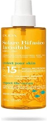 Pupa Milano Invisible Sunscreen Two-Phase (Sonnencreme, SPF 15, 200 ml)