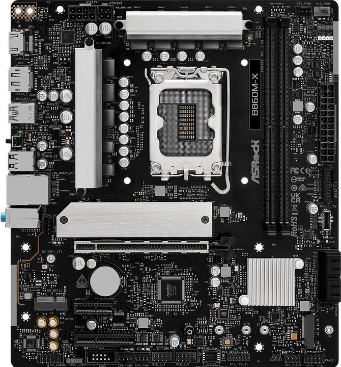 Produktbild AsRock B860M-X (Socket S1, Intel B860, mATX)