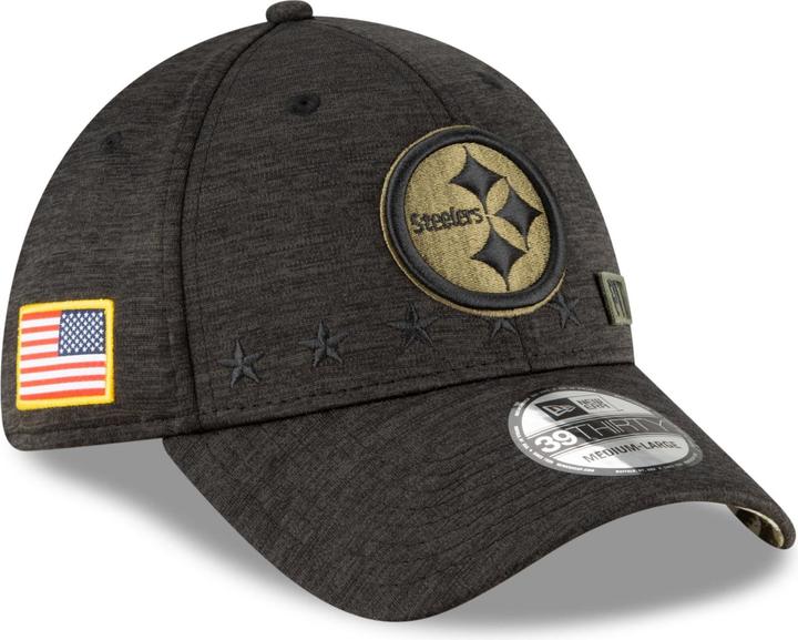 Actual product image New Era NFL Pittsburgh Steelers 39Thirty Salute to Service Cap (S, M)