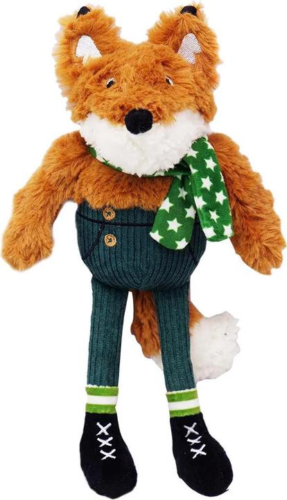 Produktbild House Of Paws Hunde Quietschspielzeug Stern Fuchs weihnachtliches Design (Plüschspielzeug Hund)