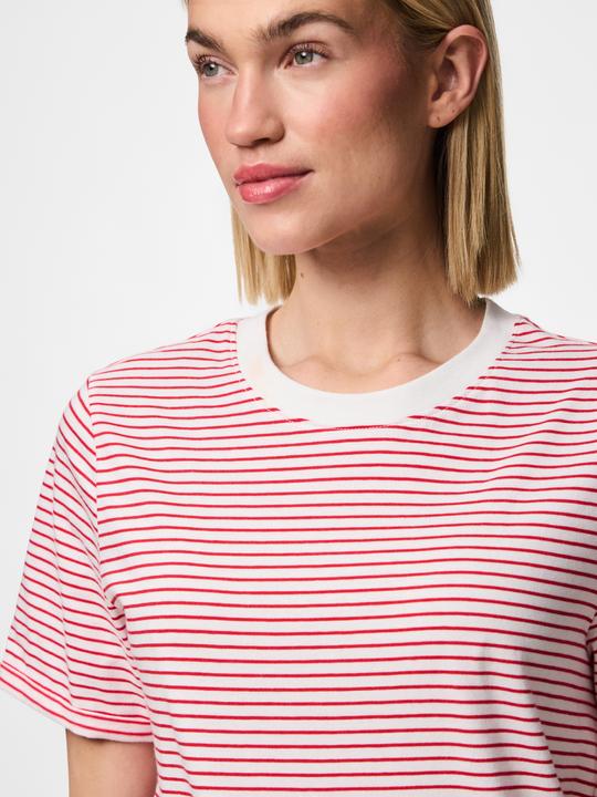 Produktbild Pieces Pcria Ss Fold Up Tee Stripes Noos Bc (S)