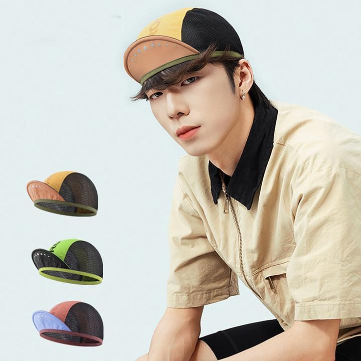 Actual product image Rockbros Cycling Cap with Visor, Helmet Cover - Yellow (56, 57, 58, 59, 60, 61)