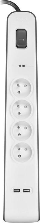 Actual product image Belkin BSV401CA2M Voltage protection, 4 AC outputs (4 x, CEE 7/5, 2 m)