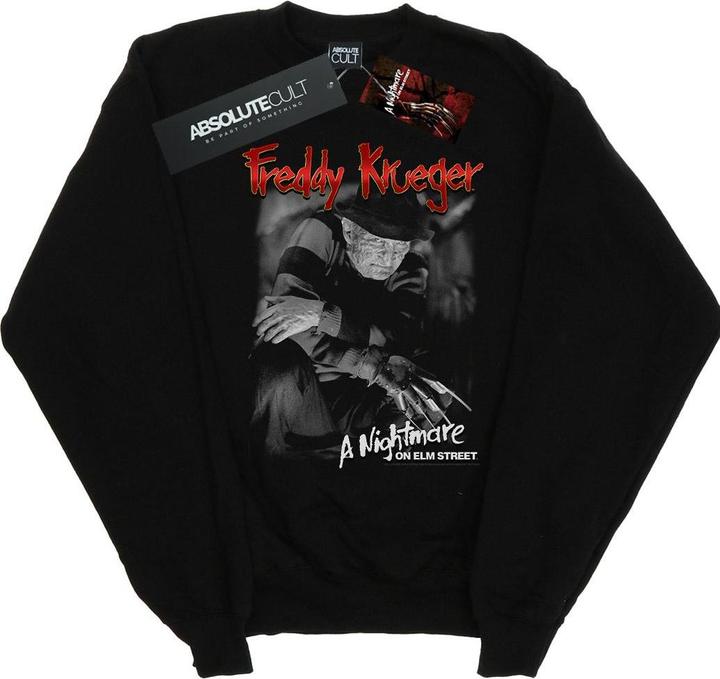 Absolute Cult Freddy Black And White Photo Sweatshirt (S)