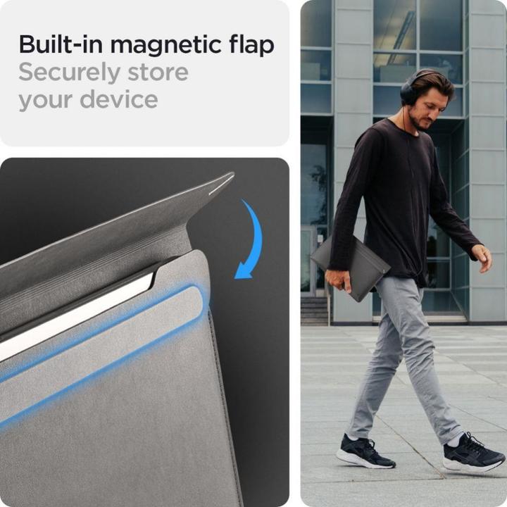 Actual product image Spigen Valentinus Sleeve Laptop 13-14 szary/city grey AFA06415 (14")