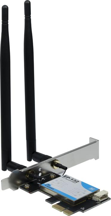Actual product image Intertech Wi-Fi 5 PCIe Adapter EP-132 Antenna,Bluetooth 4.2 (PCIe)