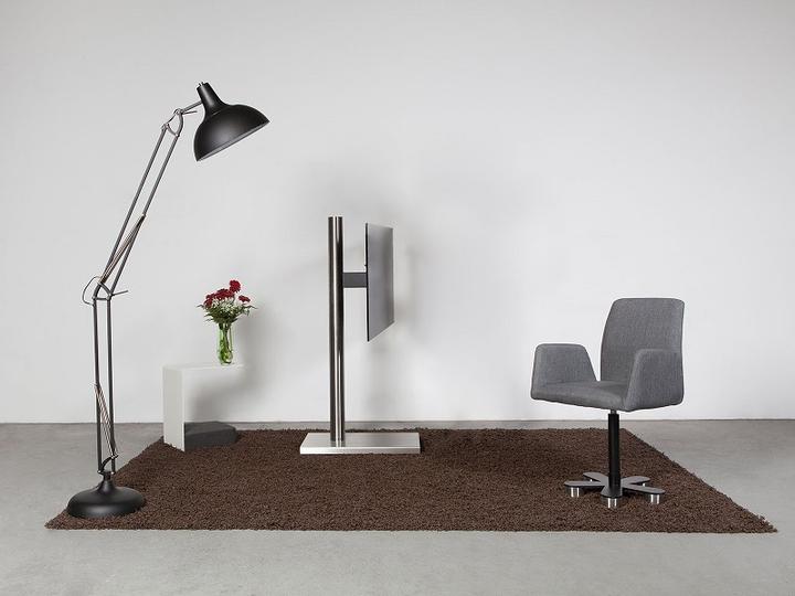 Produktbild Wissmann Raumobjekte TV Ständer, Edelstahl gebürstet, -75", 136cm x (75", 59 kg)