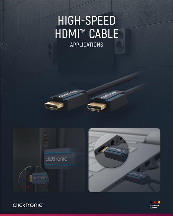 Produktbild clicktronic HDMI (Typ A) — HDMI (Typ A) (15 m, HDMI)