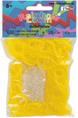 Actual product image Rainbow Loom Rubber bands yellow opaque (600 pcs.)