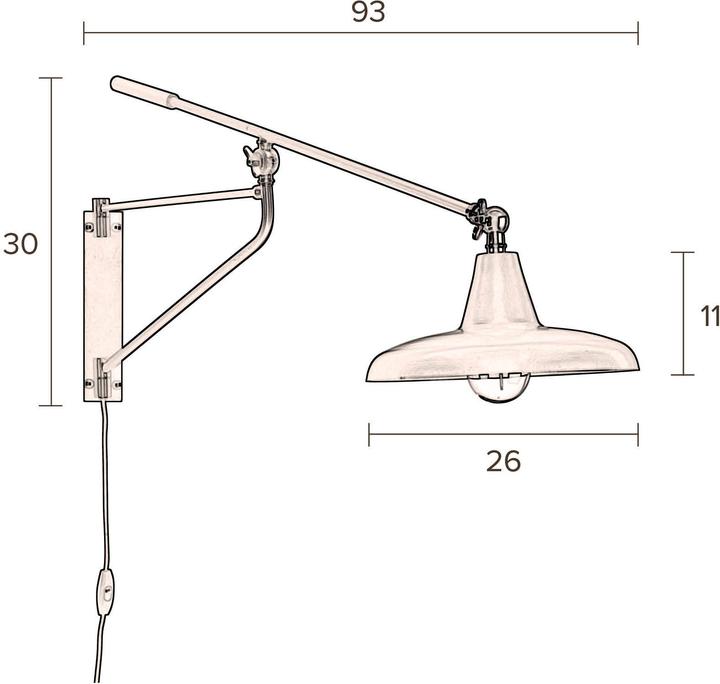 Actual product image Dutchbone Hector (E27)