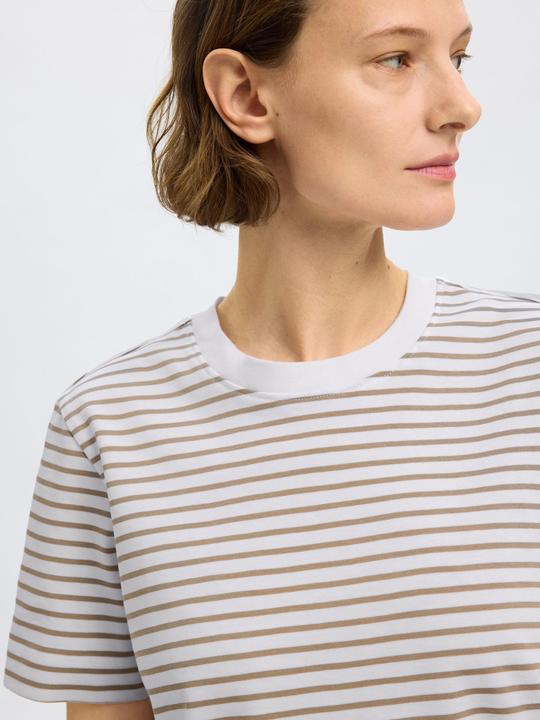 Actual product image Selected Femme Slfessential Ss Striped Boxy Tee Noos (L)
