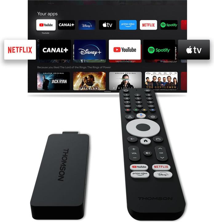 Actual product image Thomson Streaming USB stick: 4K UHD Google TV (8 GB, iOS 12)