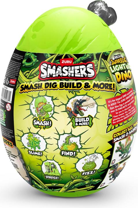Actual product image Zuru Smashers - Mega Jurassic Light up Dino