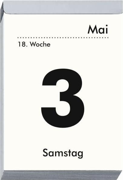 Immagine prodotto Calendario giornaliero a strappo 2025 XXL, 9,9x14,3cm, calendario a strappo con Sudoku, ricette e (Copertina rigida, Tedesco)