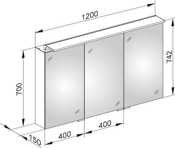 Produktbild Keuco Spiegelschrank ROYAL L1