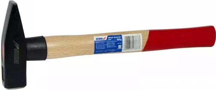 Dedra Schlosserhammer mit Holzstiel 800g (13M404) (800 g)