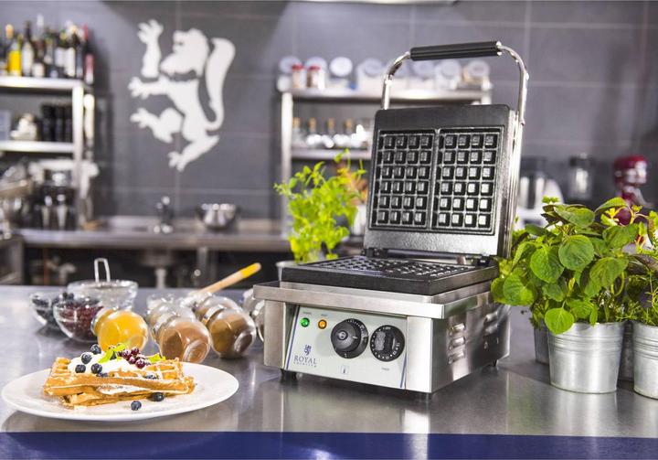 Produktbild Royal Catering Waffeleisen Waffelautomat Waffelgerät belgische Waffeln 2000W Edelstahl