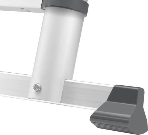 Actual product image Hailo FlexLine, aluminium safety telescopic ladder, 11 rungs (Single ladder, 99 cm)