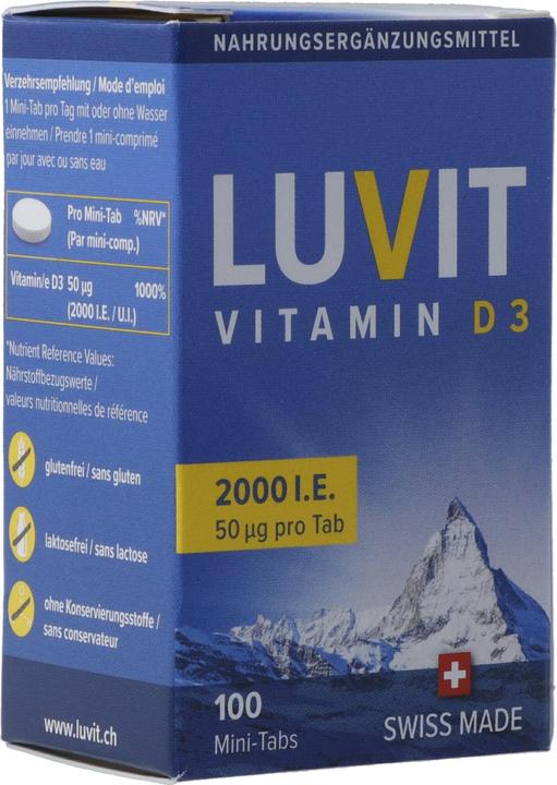 Image du produit Luvit Vitamine D3 Mini-Comprimés (100 pièce(s), Cachets, 35 g)