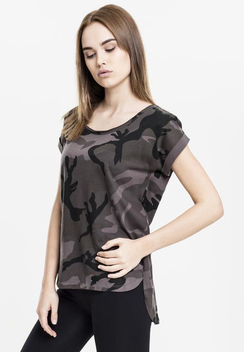 Image du produit Urban Classics Ladies Camo Back Shaped Tee (XL)