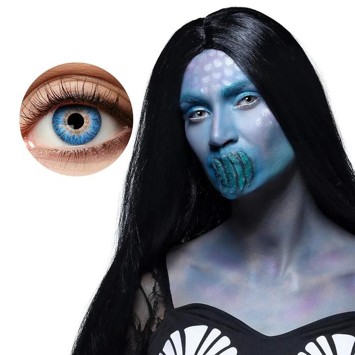 Boland Kontaktlinsen Evil Mermaid:wochenlinsen (Blau)