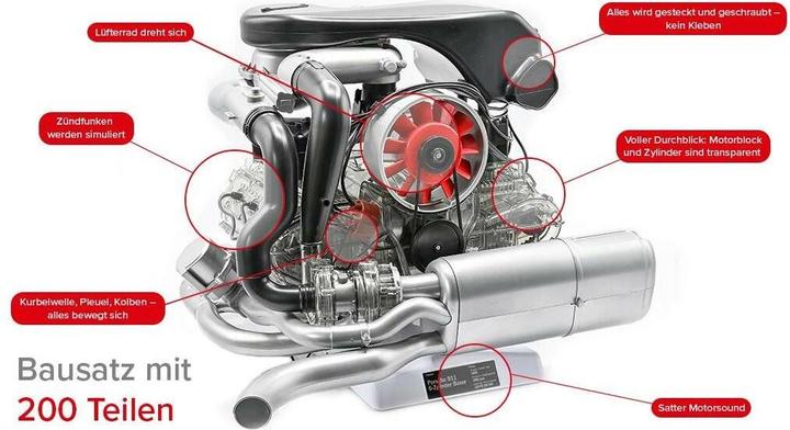 Productafbeelding Franzis Porsche 911 Turbo motor kit