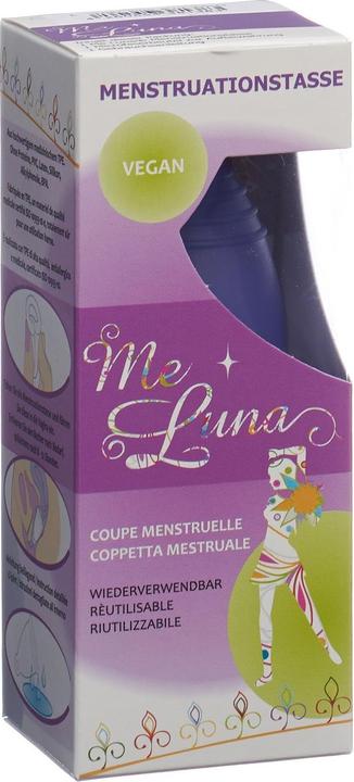 Produktbild Me Luna Menstruationstasse Sport Ring Blau-Violett (L)