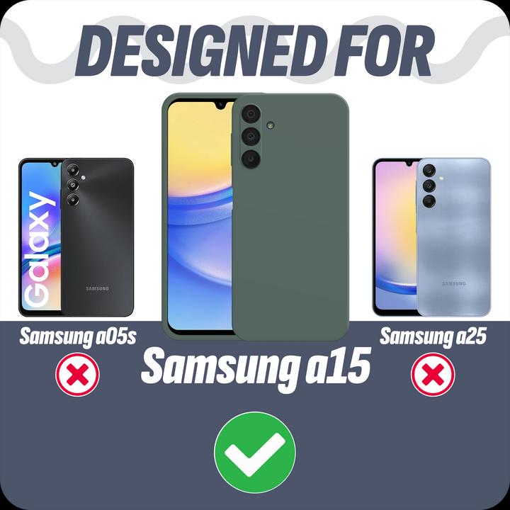 Produktbild Cazy Silikon Hülle Kompatibel mit Samsung Galaxy A15 / A15 5G - Soft TPU Schutz - (Samsung Galaxy A15 5G, Samsung Galaxy A15)