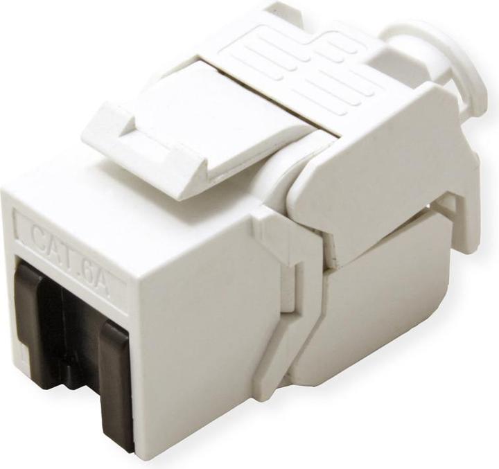 Produktbild Value Kat.6A Keystone, RJ-45, ungeschirmt, werkzeuglos, weiss (U/UTP, CAT6a, 0.02 m)