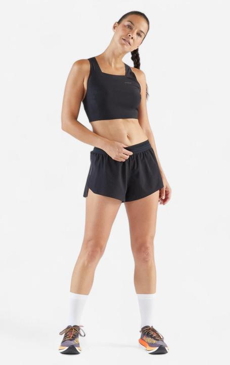 Image du produit Kiprun Crop top de Running léger Femme - Race crop 900 Light noir Méline ROLLIN (L)