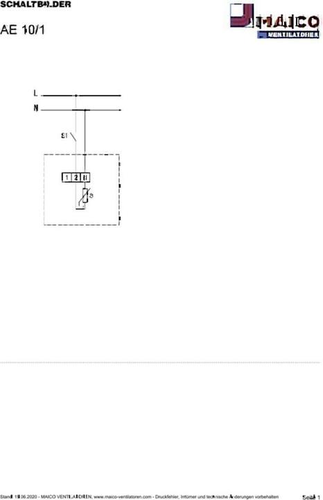 Actual product image Maico Inner shutter AE 10/1