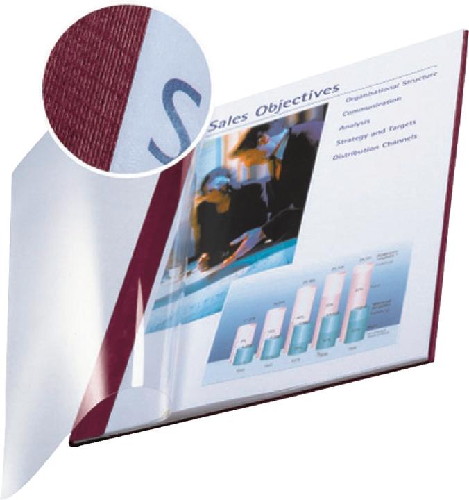 Produktbild Leitz impressBIND Mappen Soft Cover A4 10 Stk. - 7 mm, bordeaux (A4, 10 x)