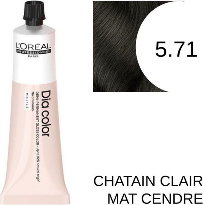 Actual product image L'Oréal Paris Loreal DIA Colour 5.71 Light Brown Matt Ash 60 ml (5.71 Light brown matt ash colour)