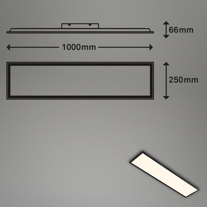 Produktbild Briloner RGB CCT LED Panel, schwarz, 1xLED-Platine/24W + RGB-LED (2400 lm)