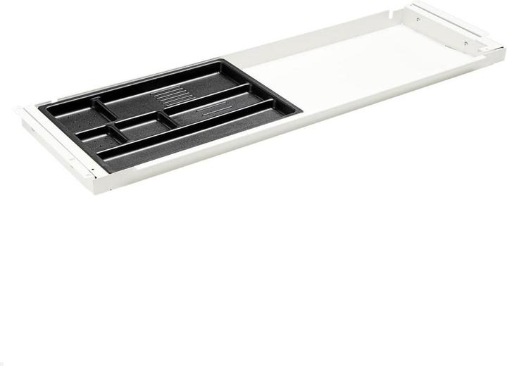 Actual product image TecLines TUS001W Under-counter drawer with plastic insert L, white