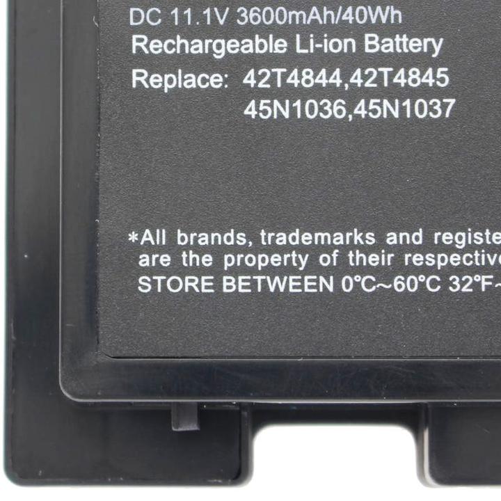 Actual product image Lenovo ThinkPad T420s battery 0A36287, 42T4844, 42T4845, ASM 42T4846, FRU 42T4847, flat version (6 Cells, 3600 mAh)