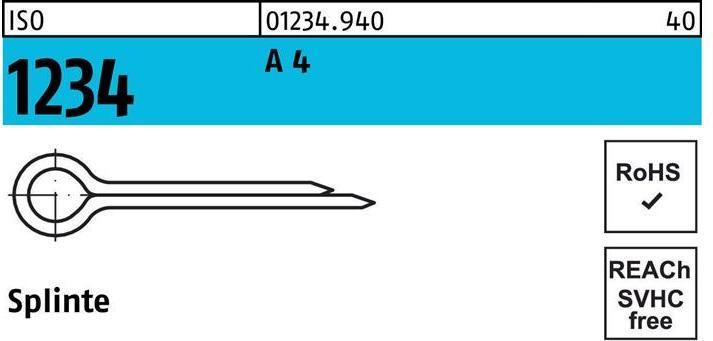 Produktbild Reyher Splinte ISO 1234 1,6 x 20 A 4 (20 mm)