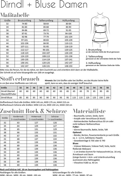 Image du produit Fadenkäfer Patron Dirndl