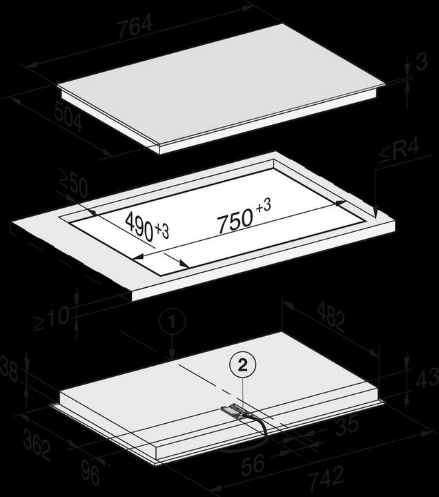 Produktbild Miele KM 6542 FR